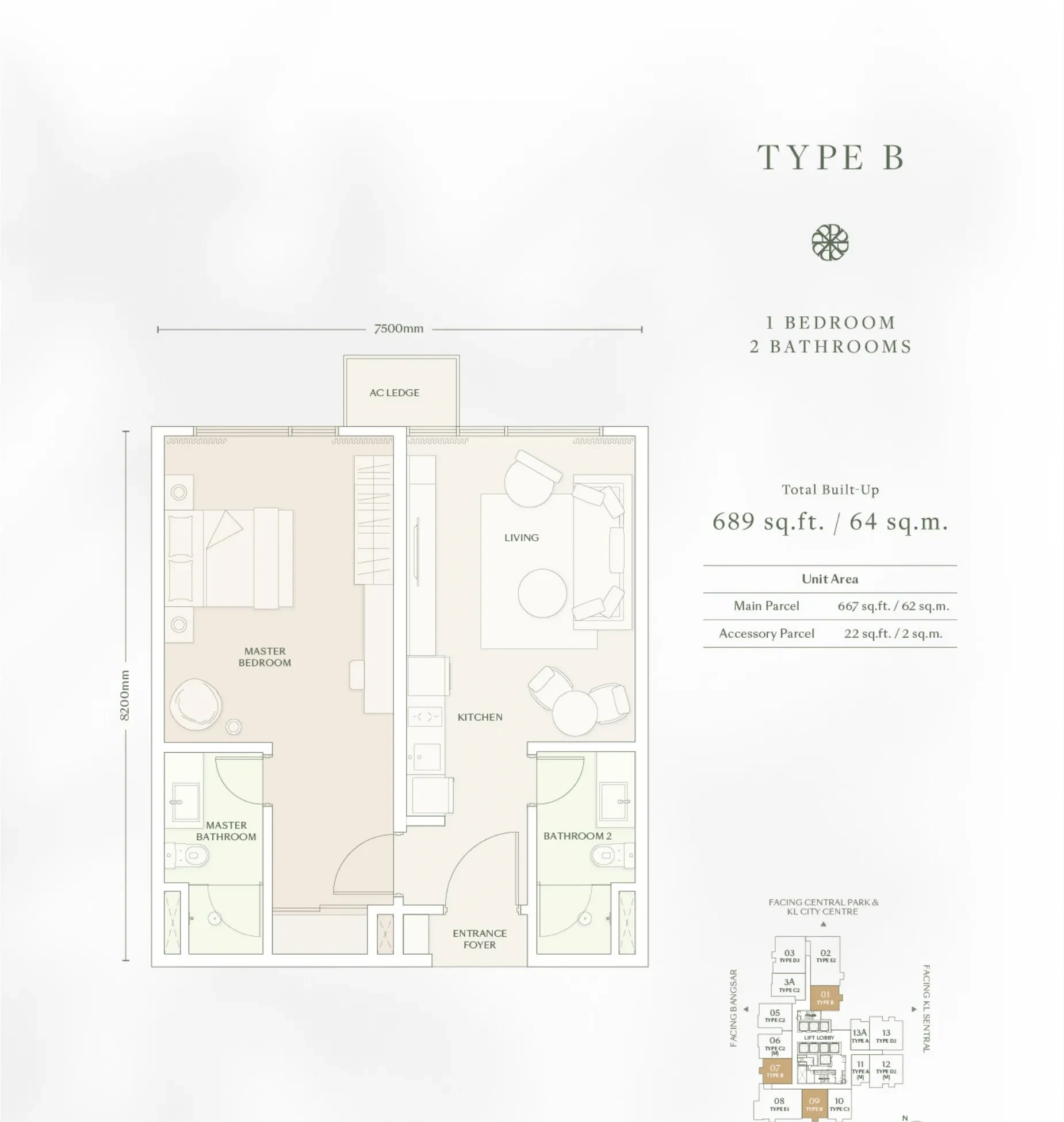 Type B Floor Plan