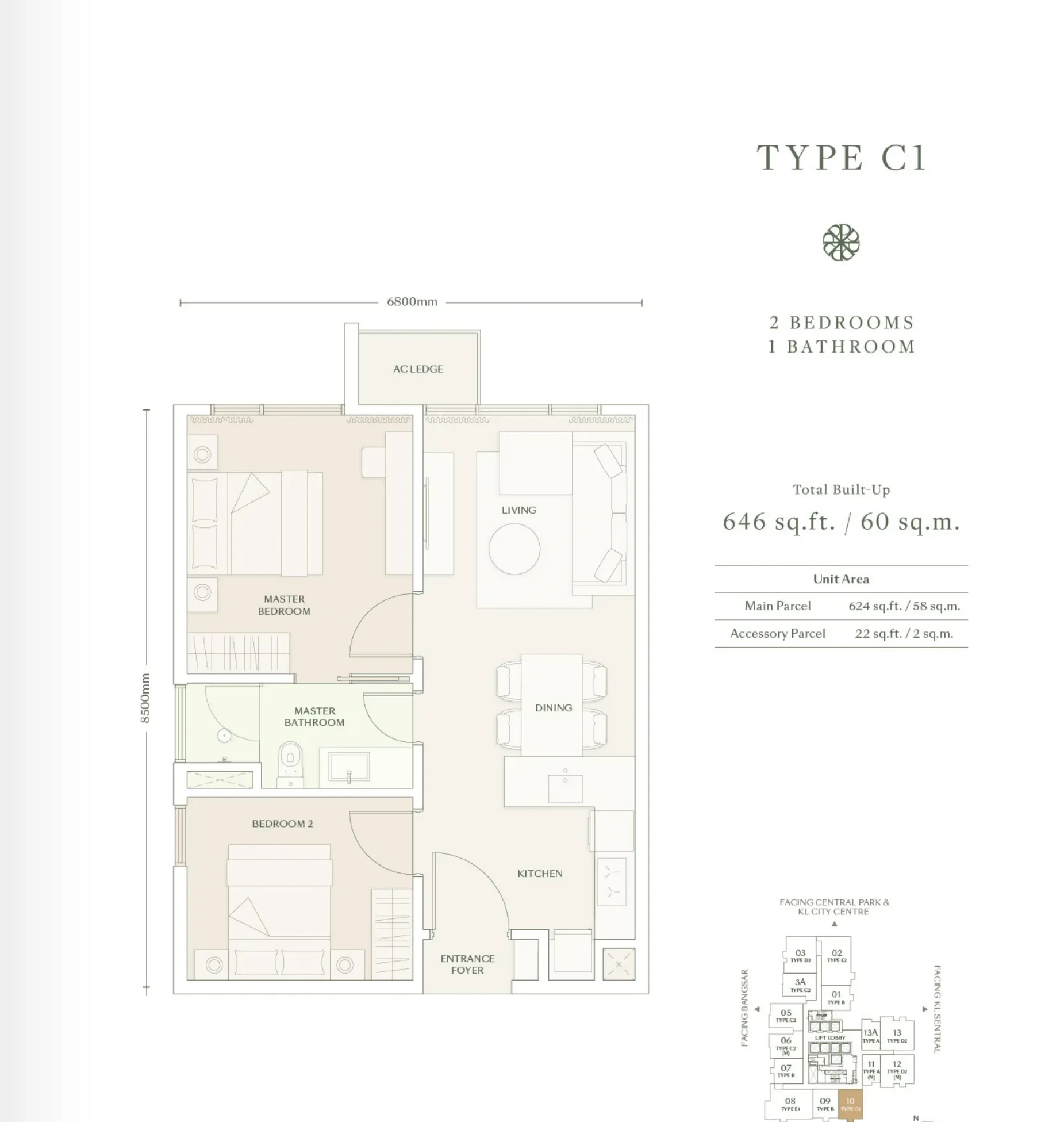 Type C1 Floor Plan